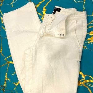 White Banana Republic Linen pants size 2